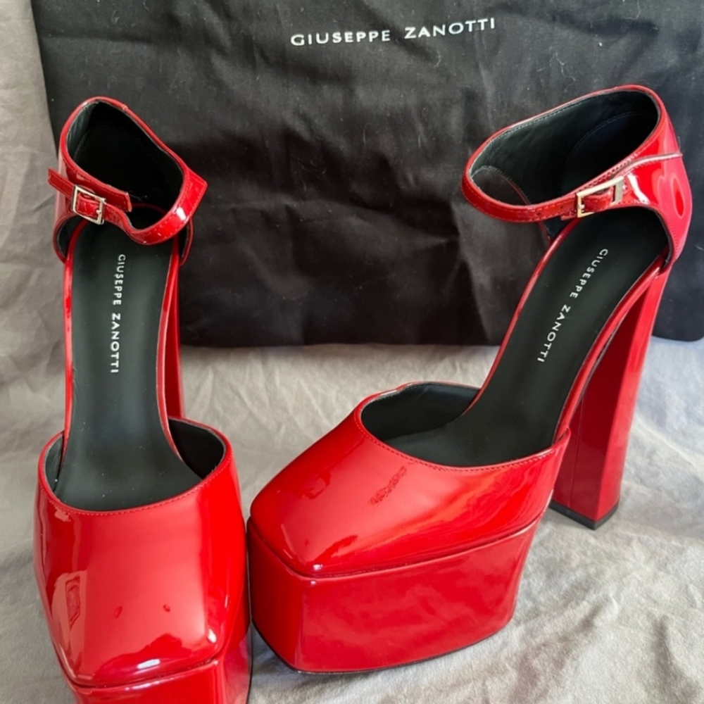 Giuseppe Zanotti Red Platform Shoes